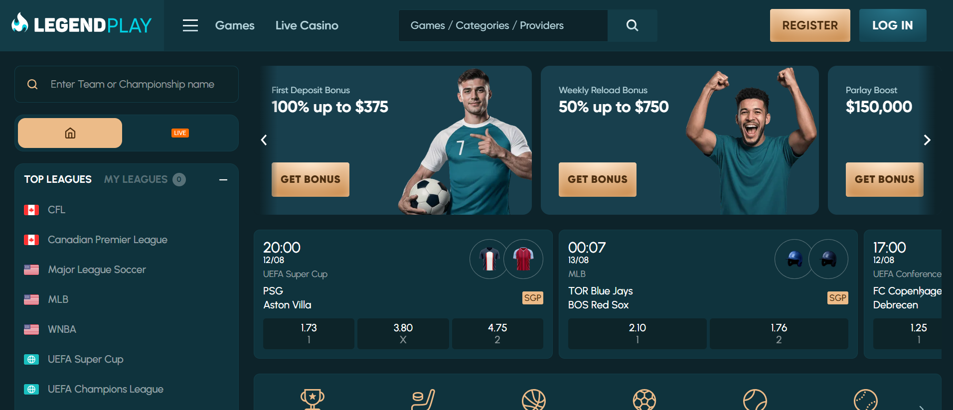 Legendplay bukmacher online